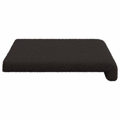 Bankkussen Sherpa Stof Zwart Diepte 35 cm