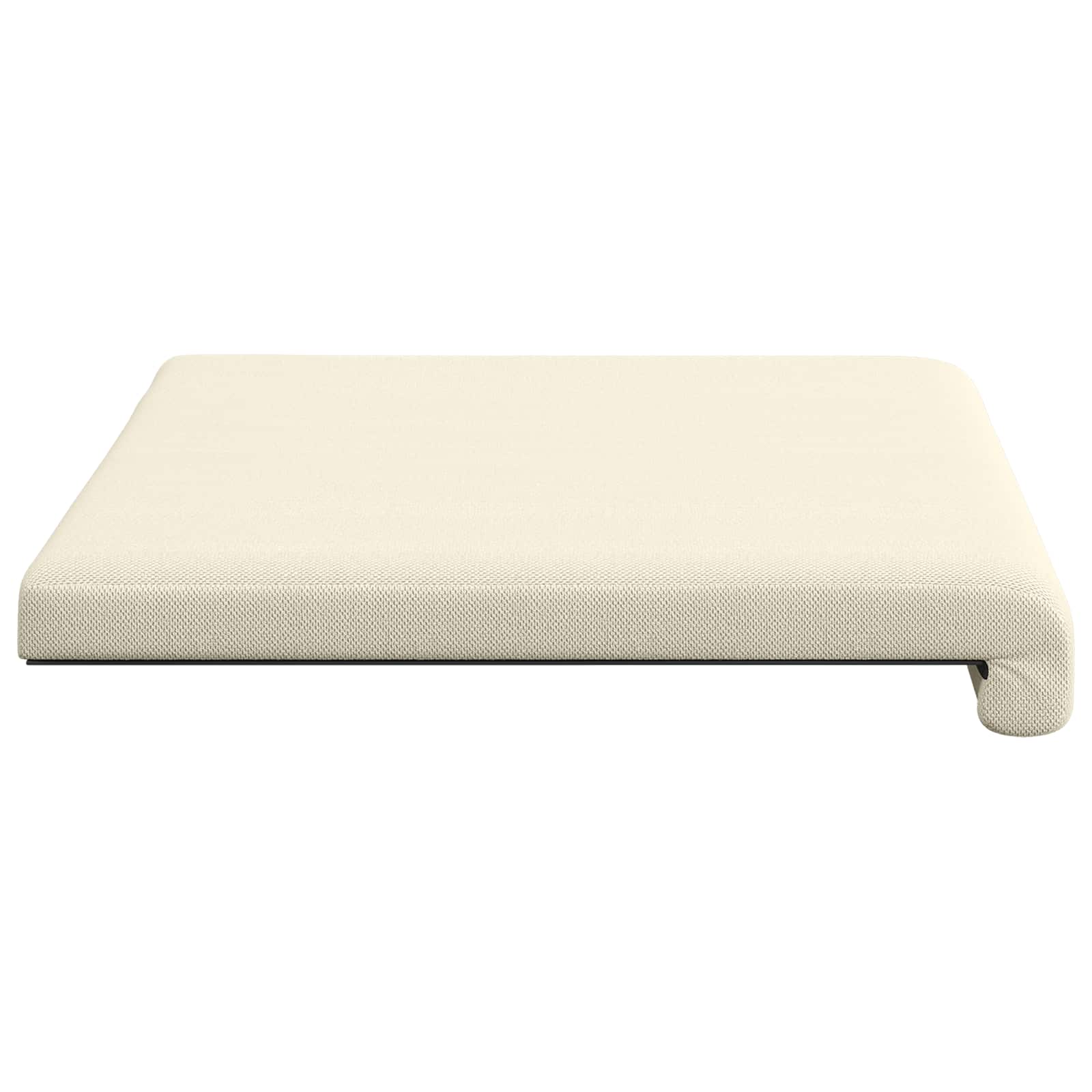 Bankkussen Textured Velvet Crèmekleurig Diepte 35 cm