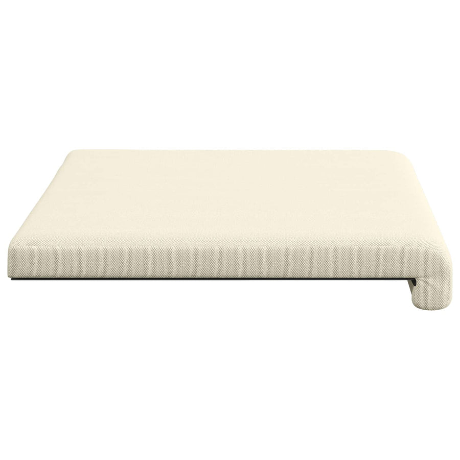 Bankkussen Textured Velvet Crèmekleurig Diepte 35 cm