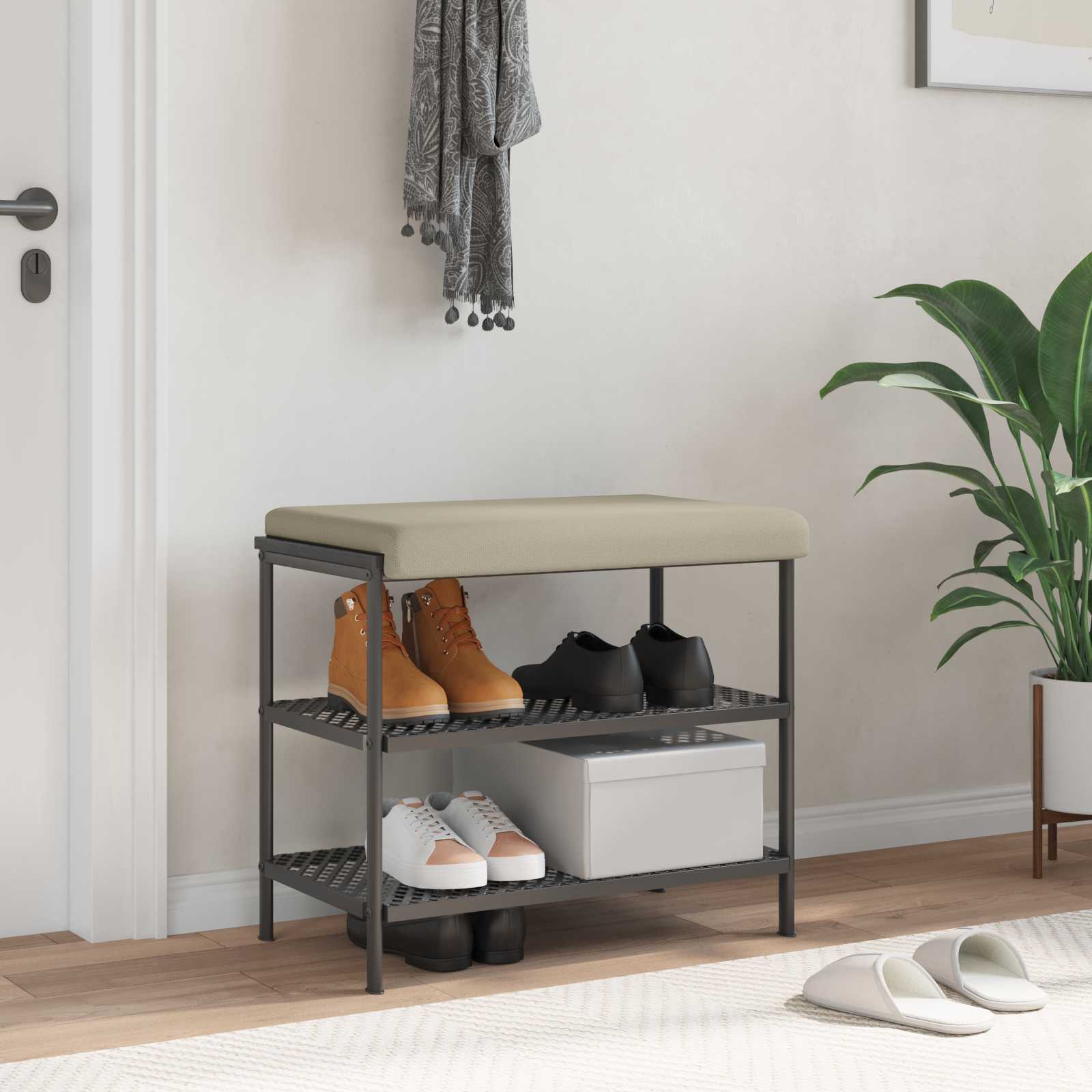 Bankkussen Textured Velvet Zand Diepte 35 cm
