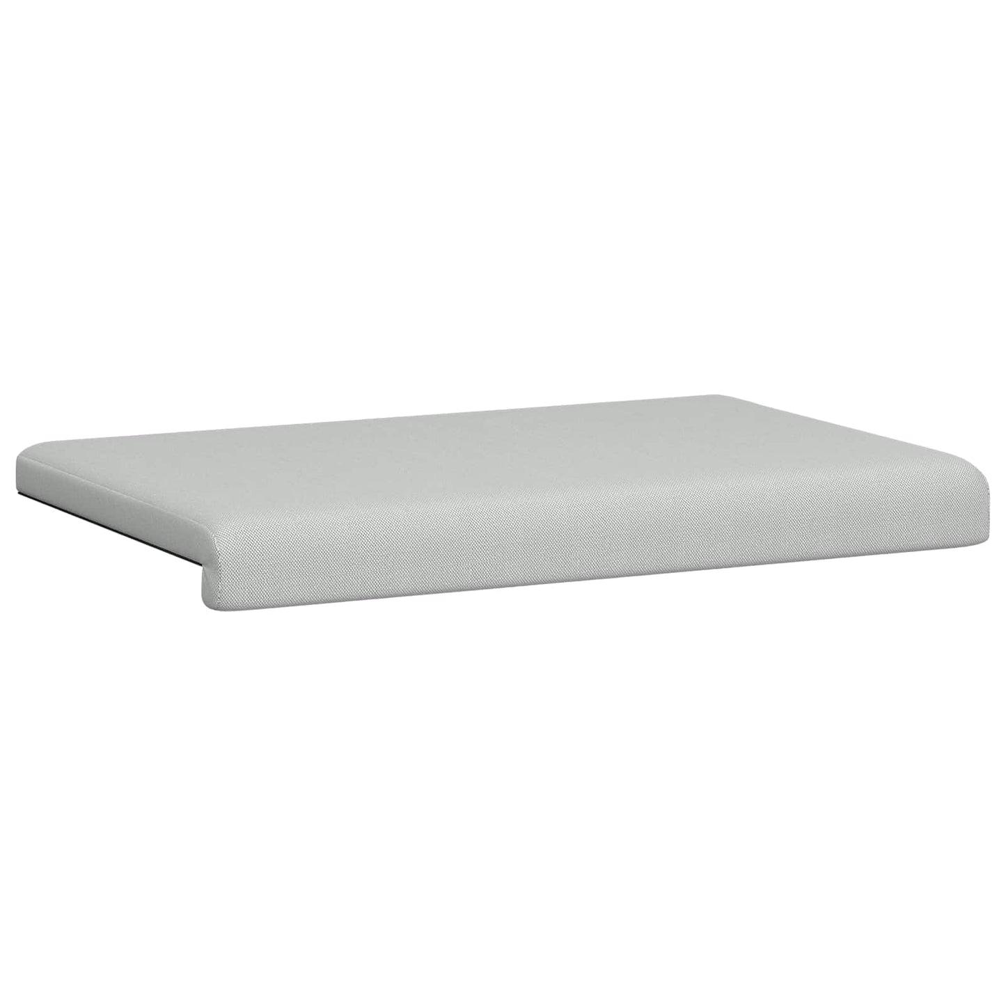 Bankkussen Textured Velvet Lichtgrijs Diepte 35 cm