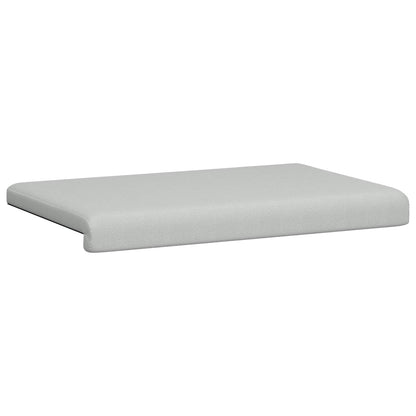Bankkussen Textured Velvet Lichtgrijs Diepte 35 cm