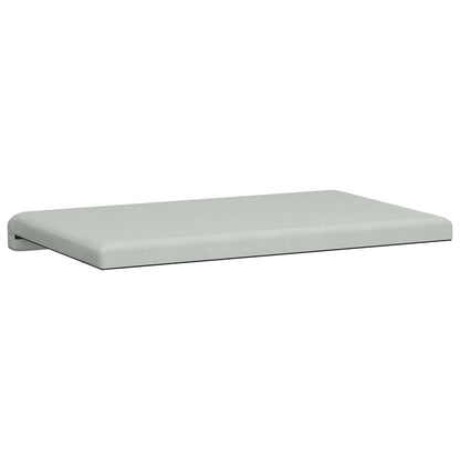 Bankkussen Textured Velvet Lichtgrijs Diepte 35 cm
