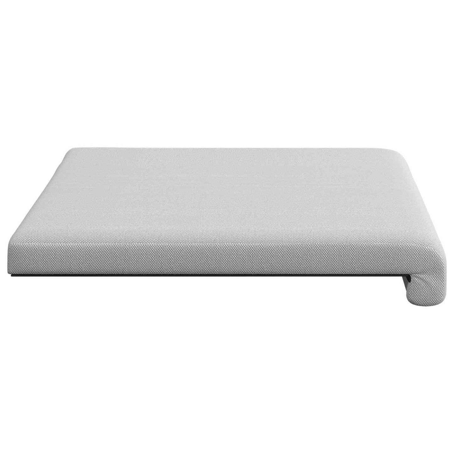 Bankkussen Textured Velvet Lichtgrijs Diepte 35 cm