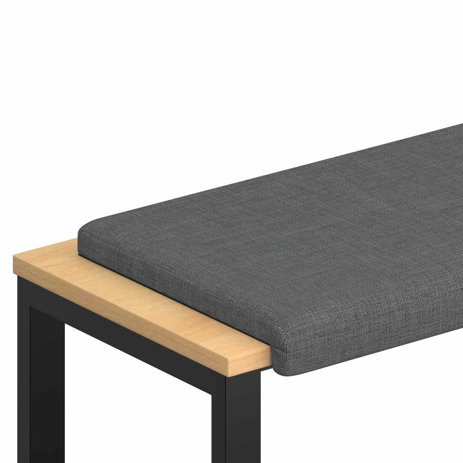 Bankkussen Stof Donkergrijs Diepte 35 cm