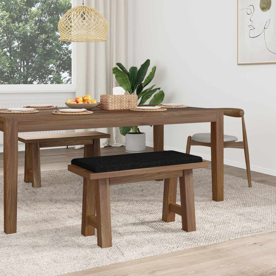 Bankkussen Stof Zwart Diepte 35 cm
