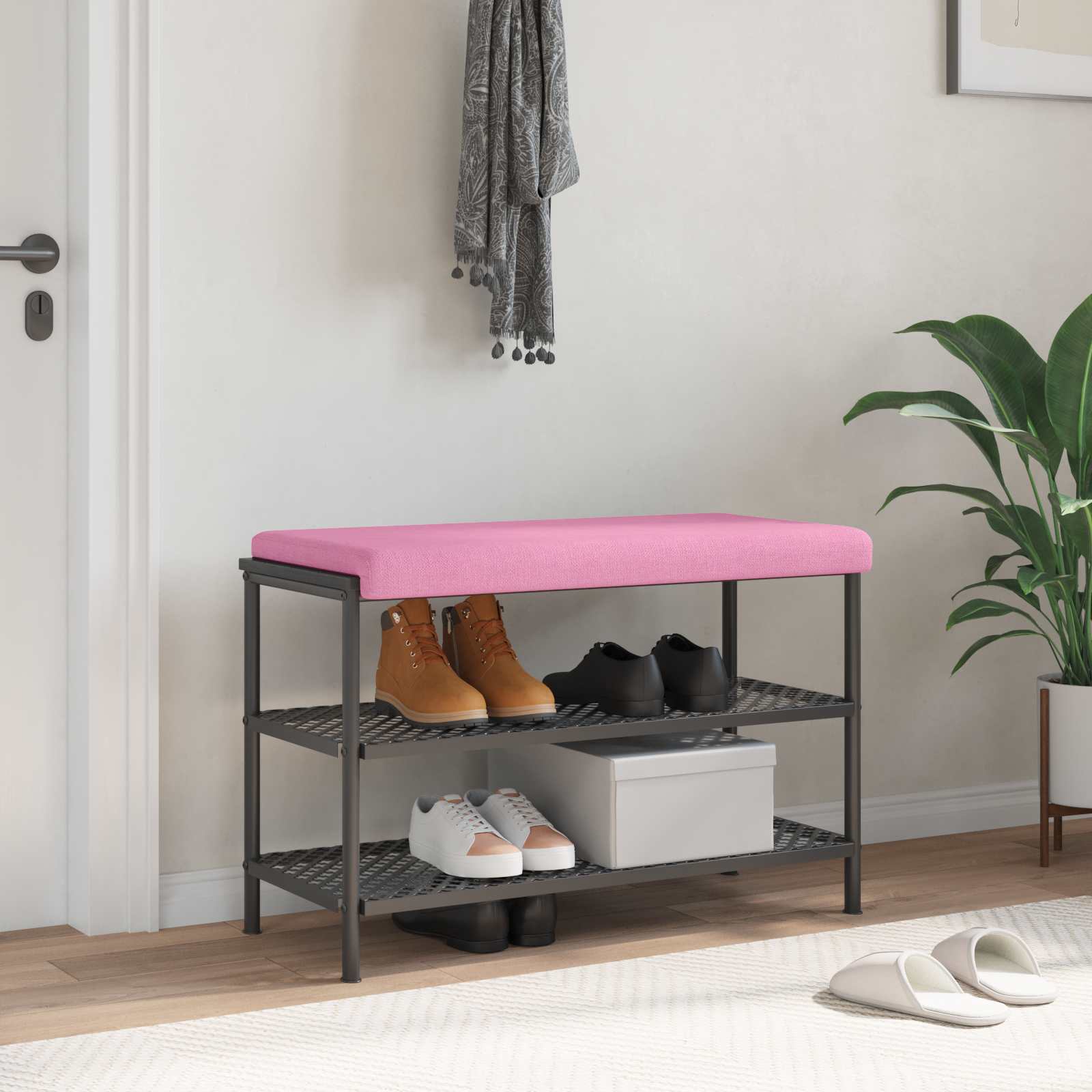 Bankkussen Stof Roze Diepte 35 cm