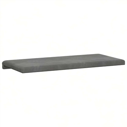 Bankkussen fluweel Donkergrijs Diepte 35 cm