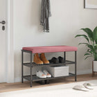 Bankkussen fluweel Roze Diepte 35 cm