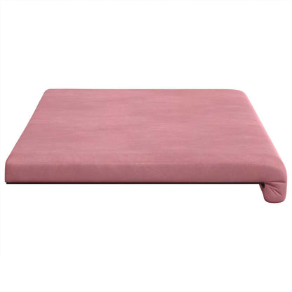 Bankkussen fluweel Roze Diepte 35 cm