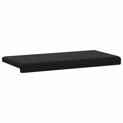 Bankkussen fluweel Zwart Diepte 35 cm