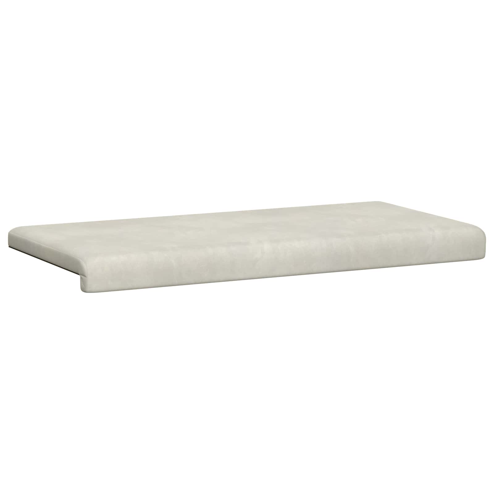 Bankkussen fluweel Crèmekleurig Diepte 35 cm