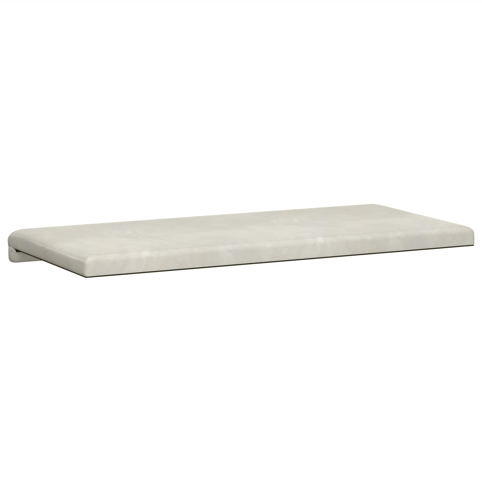 Bankkussen fluweel Crèmekleurig Diepte 35 cm