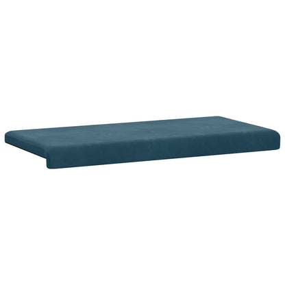 Bankkussen fluweel Blauw Diepte 35 cm