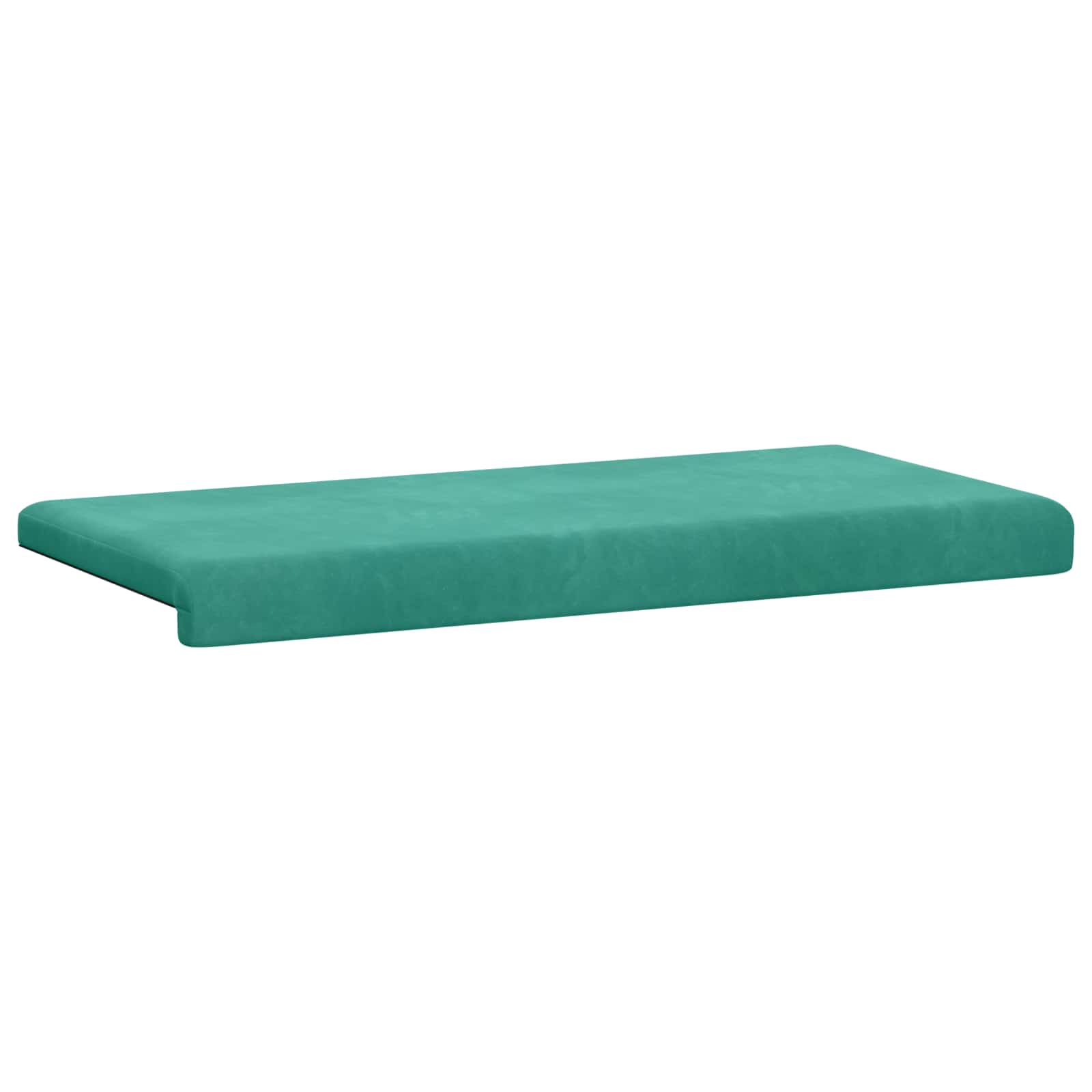 Bankkussen fluweel Turquoise Diepte 35 cm