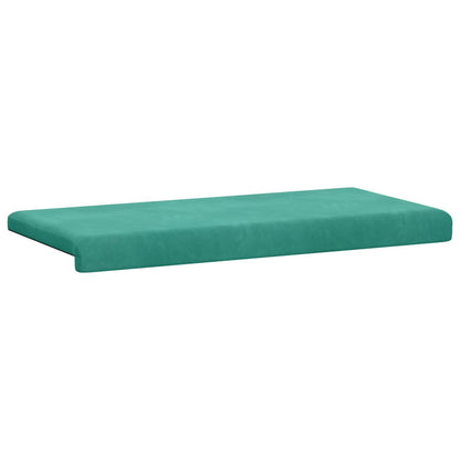 Bankkussen fluweel Turquoise Diepte 35 cm