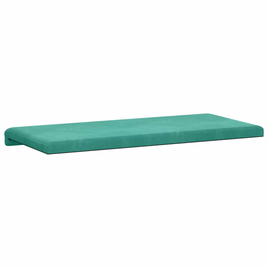 Bankkussen fluweel Turquoise Diepte 35 cm