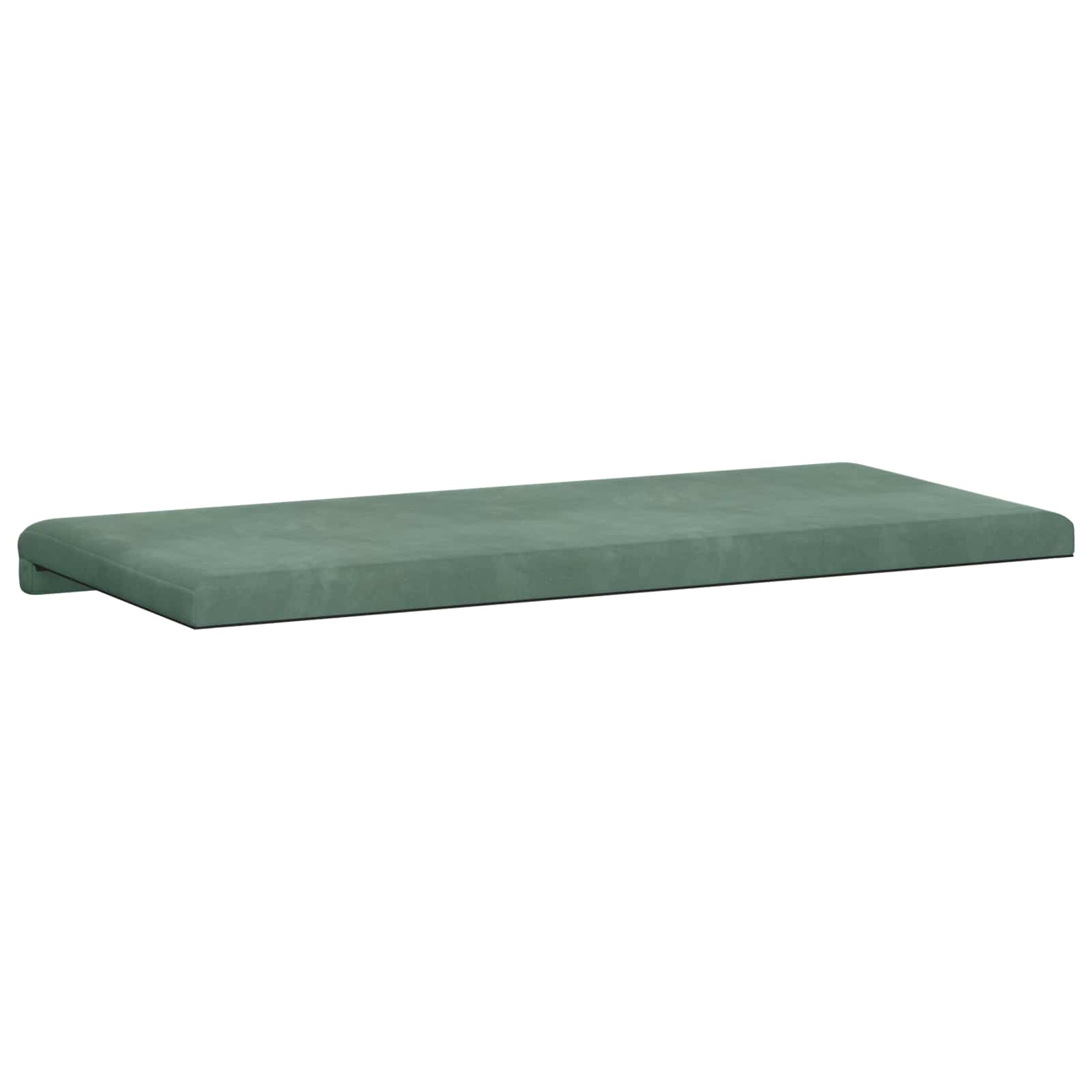 Bankkussen fluweel Zeegroen Diepte 35 cm