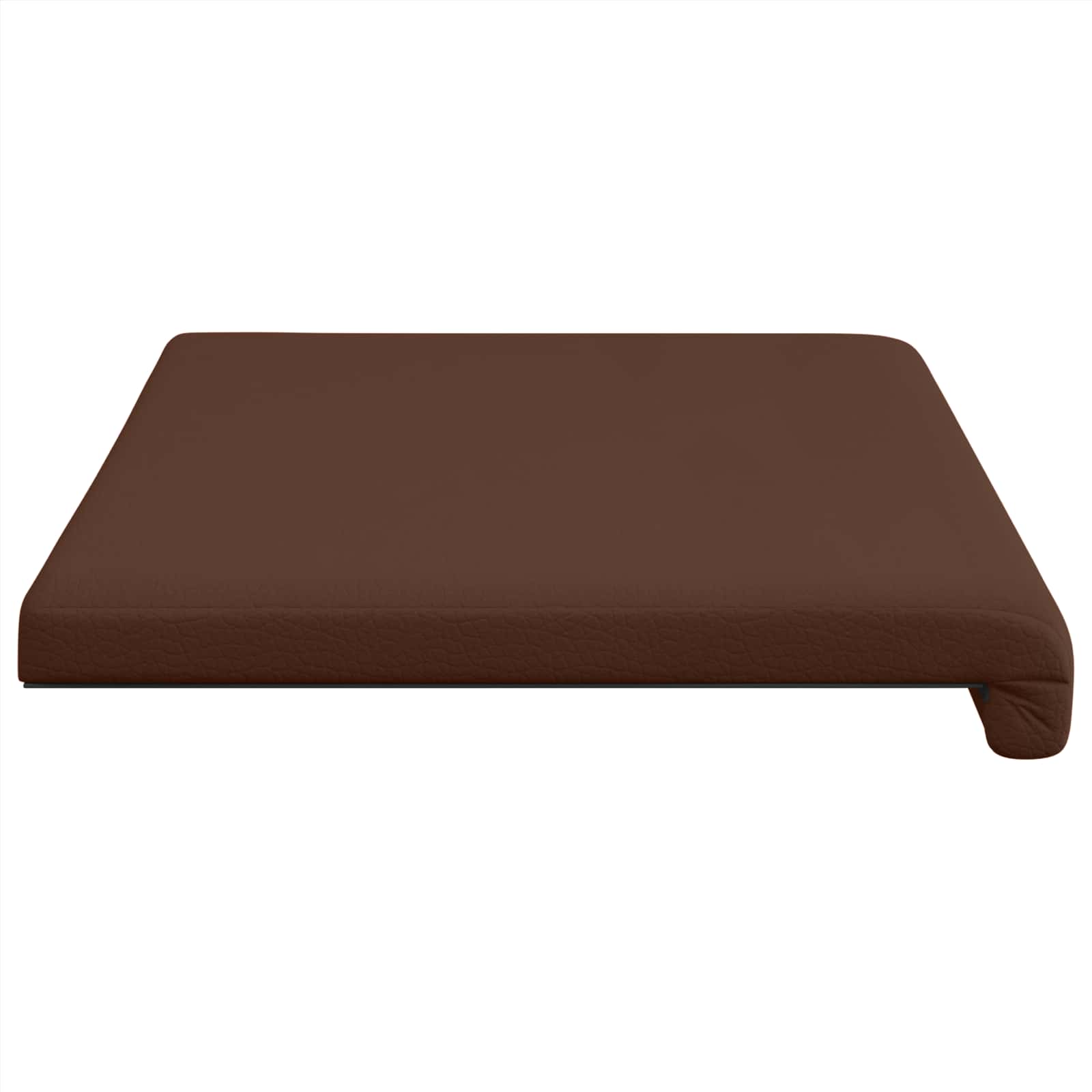 Bankkussen Kunstleer Bruin Diepte 35 cm