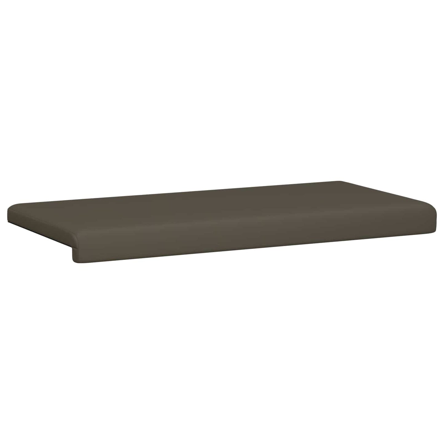 Bankkussen Kunstleer Grijs Diepte 35 cm