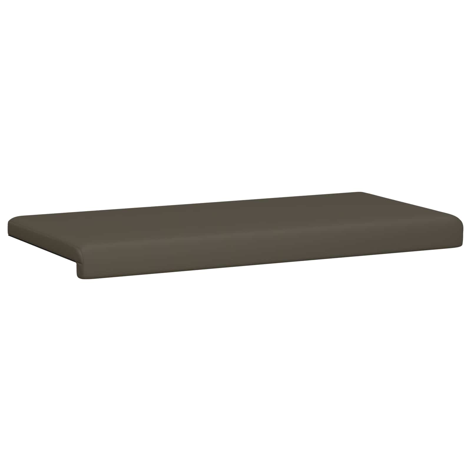 Bankkussen Kunstleer Grijs Diepte 35 cm