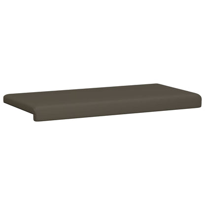 Bankkussen Kunstleer Grijs Diepte 35 cm