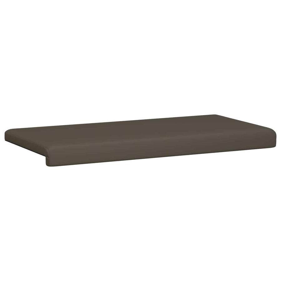 Bankkussen Kunstleer Grijs Diepte 35 cm