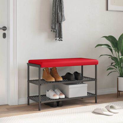 Bankkussen Kunstleer Rood Diepte 35 cm