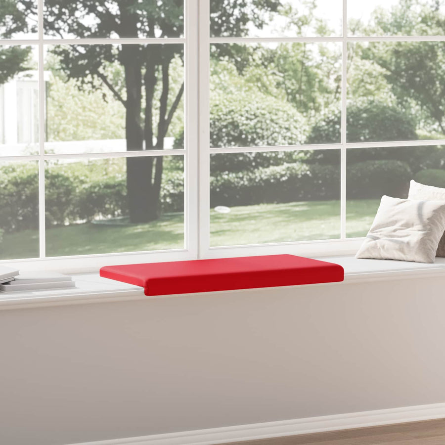 Bankkussen Kunstleer Rood Diepte 35 cm