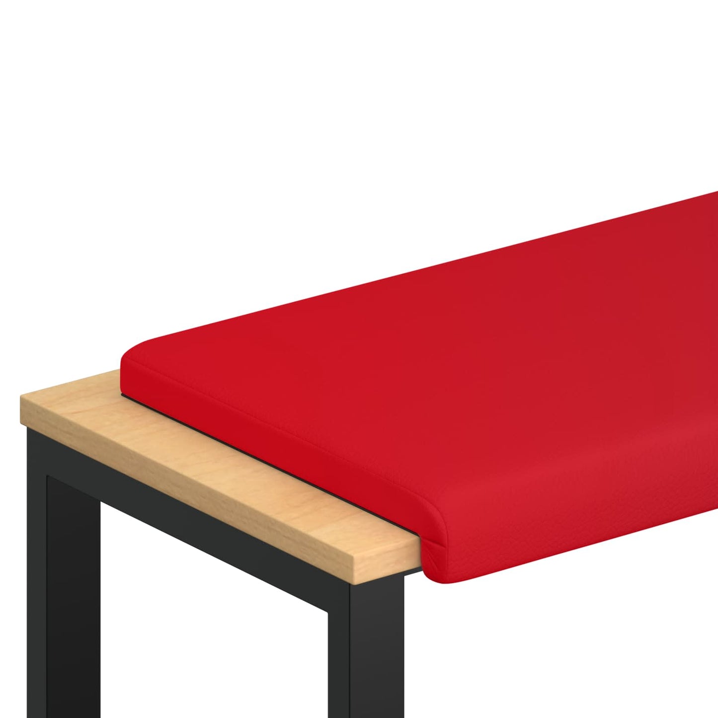 Bankkussen Kunstleer Rood Diepte 35 cm