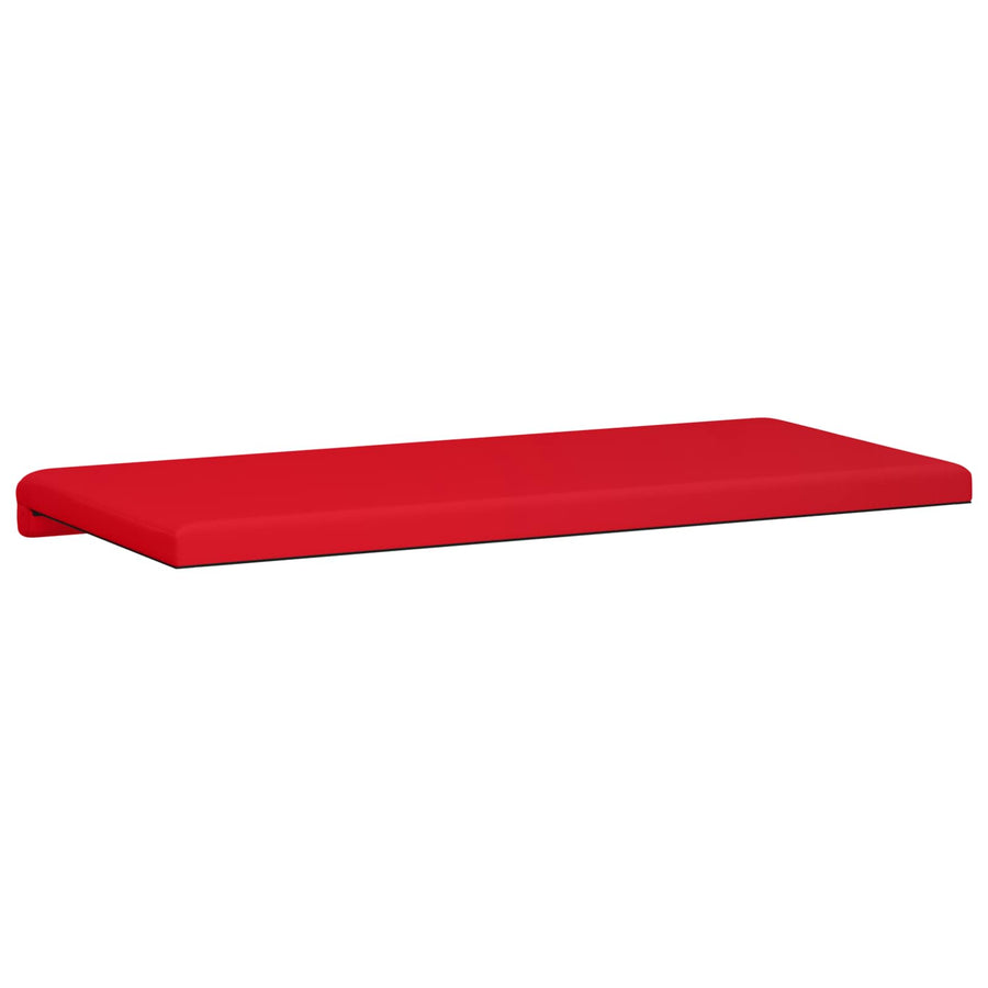Bankkussen Kunstleer Rood Diepte 35 cm