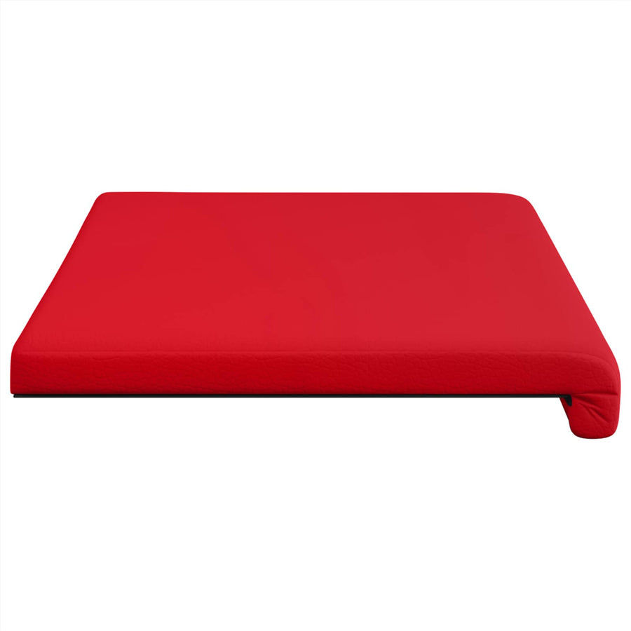 Bankkussen Kunstleer Rood Diepte 35 cm