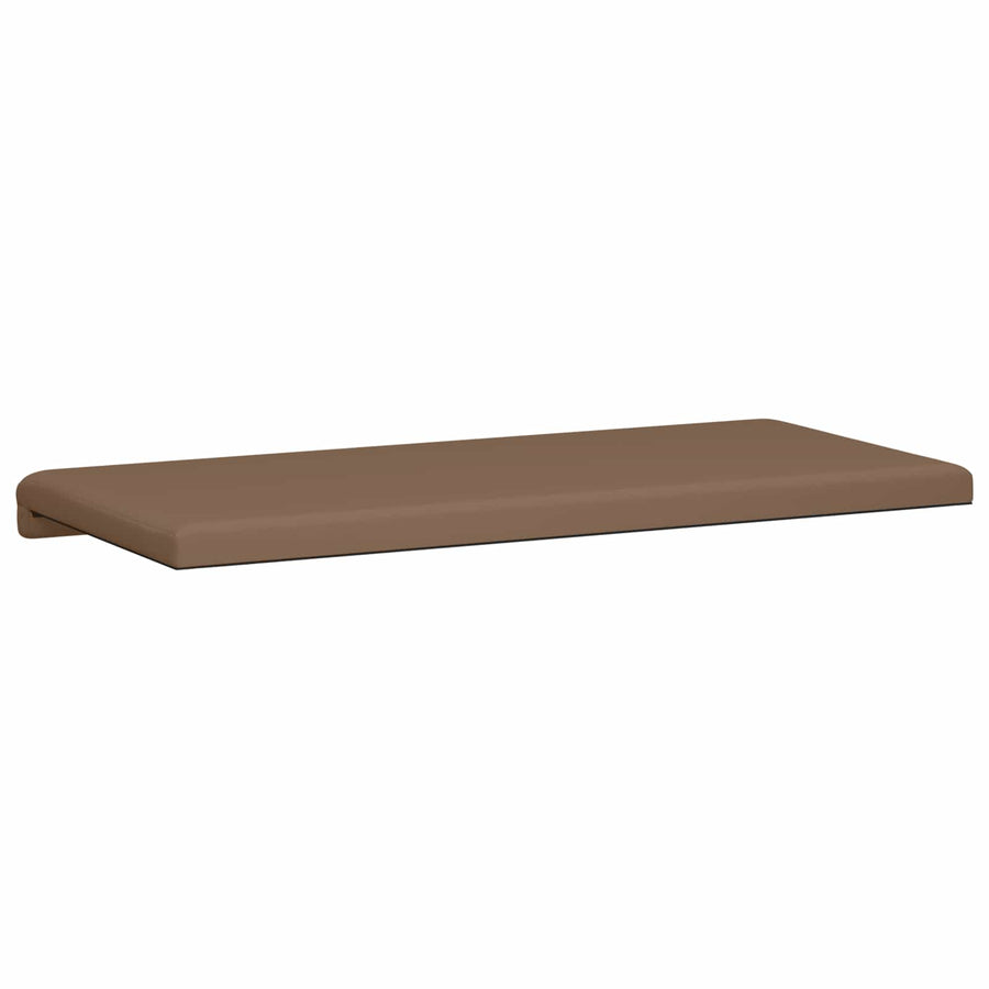 Bankkussen Kunstleer Cappuccino Diepte 35 cm