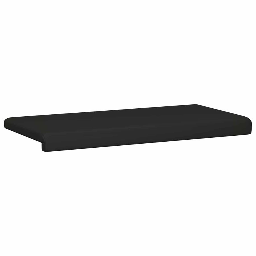 Bankkussen Kunstleer Zwart Diepte 35 cm