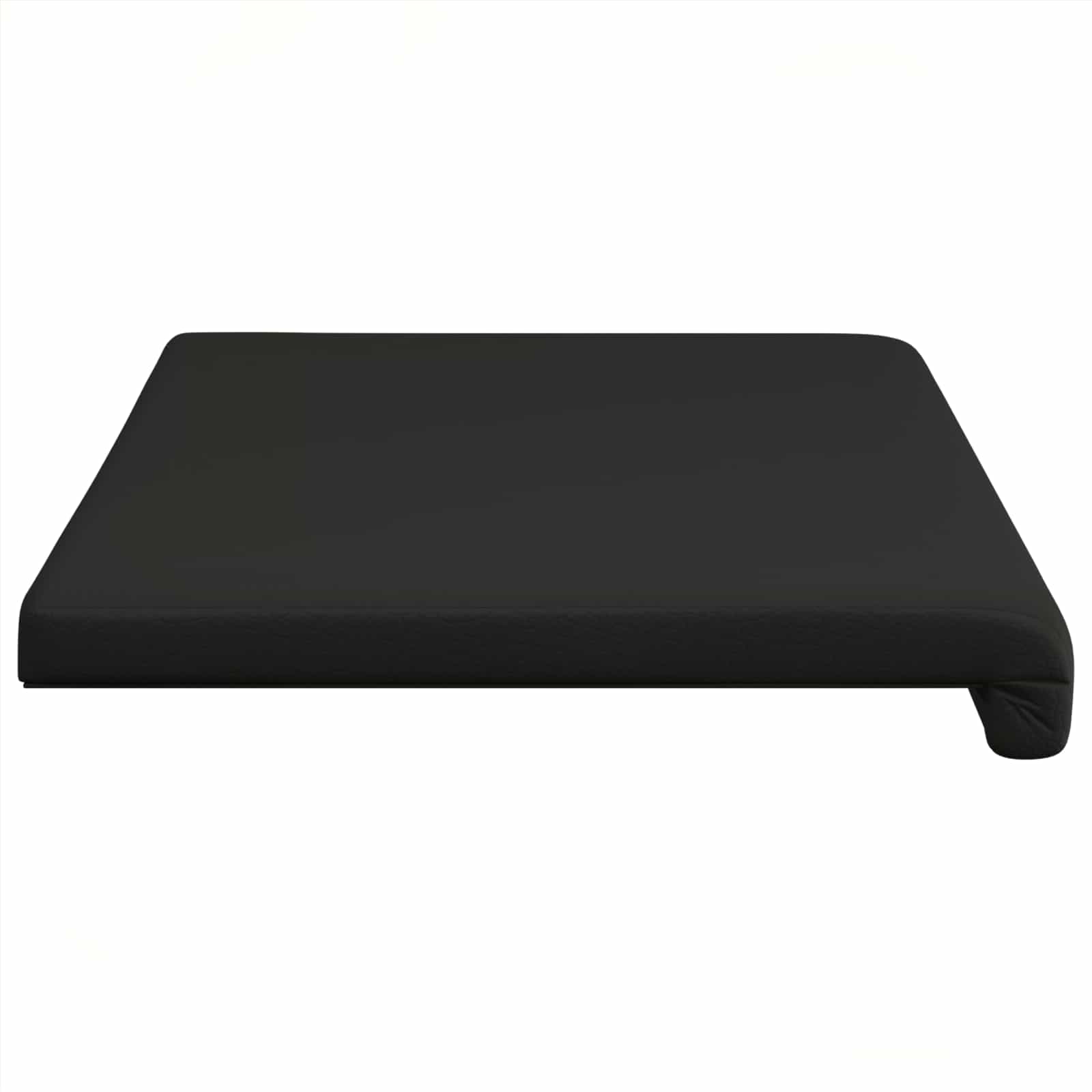 Bankkussen Kunstleer Zwart Diepte 35 cm