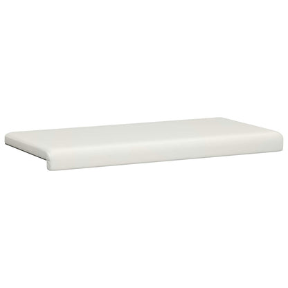 Bankkussen Kunstleer Wit Diepte 35 cm