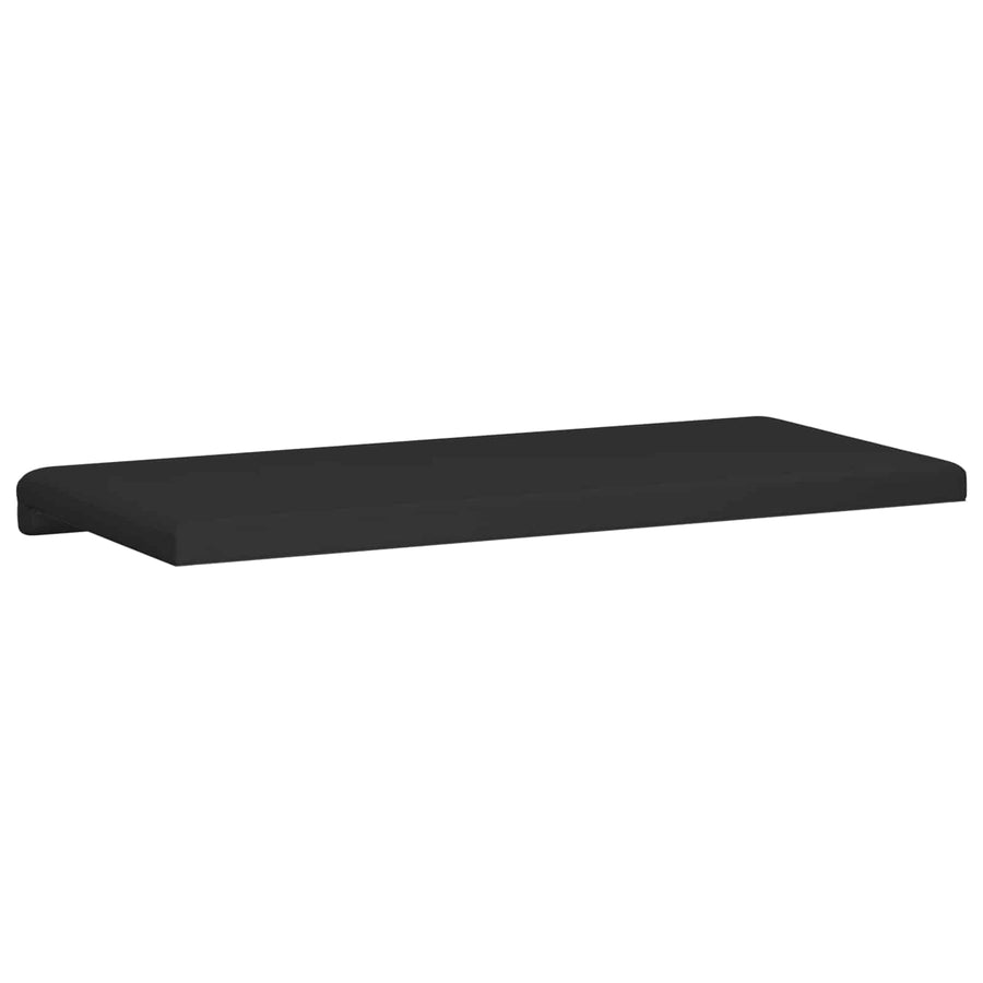 Bankkussen Kunstleer Zwart Diepte 35 cm