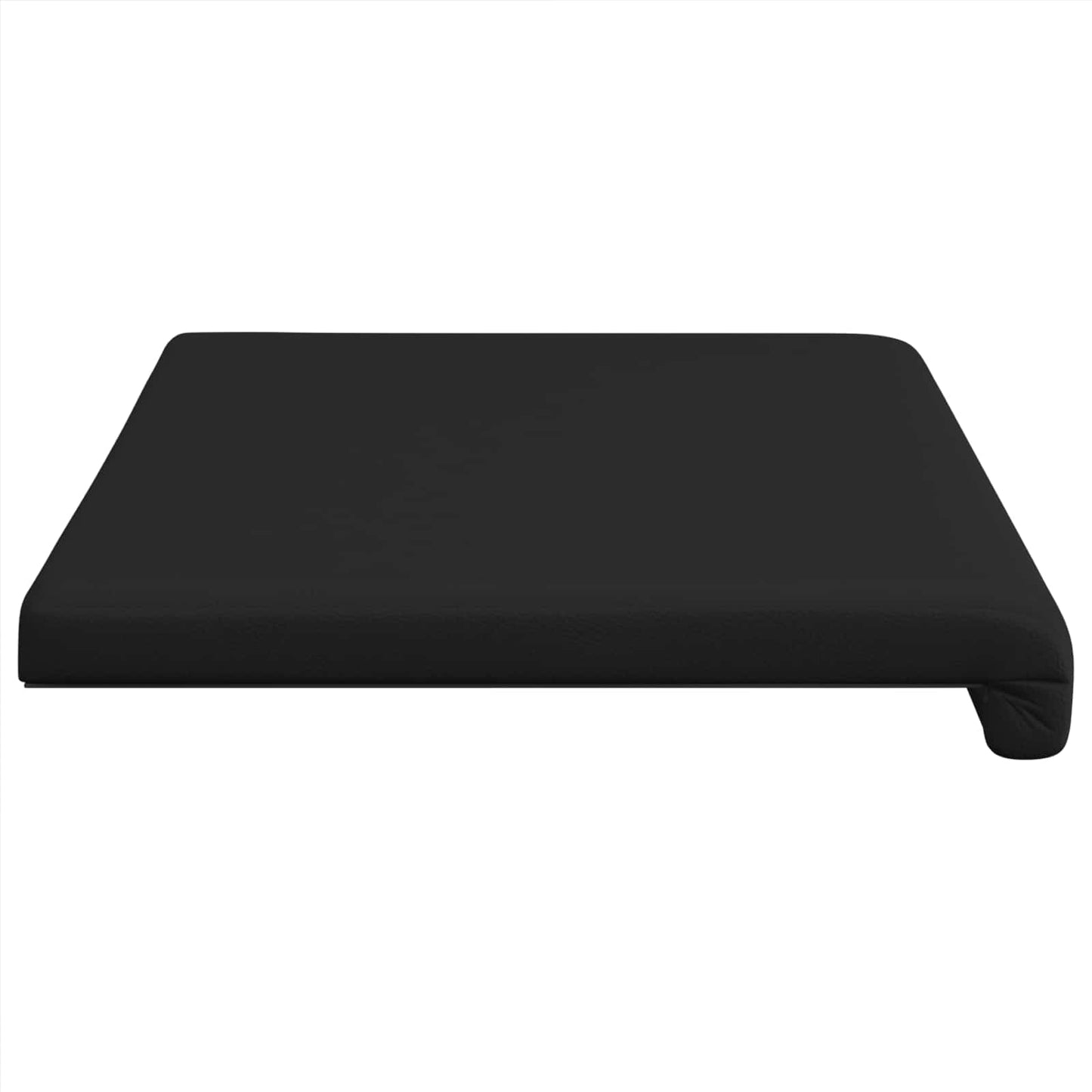 Bankkussen Kunstleer Zwart Diepte 35 cm