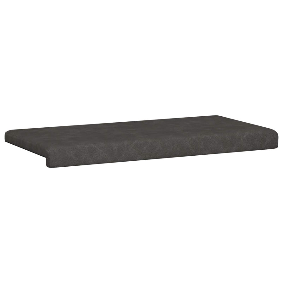 Bankkussen Kunstleer Zwart Diepte 35 cm