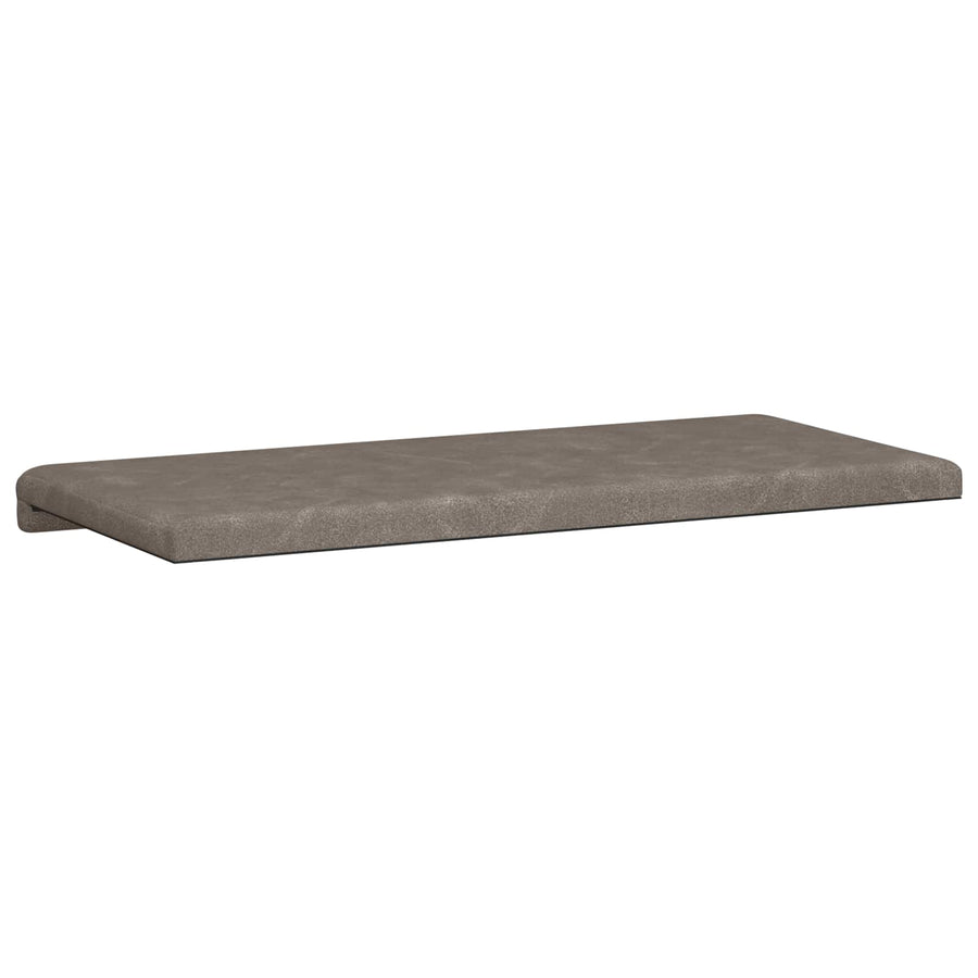 Bankkussen Kunstleer Grijs Diepte 35 cm