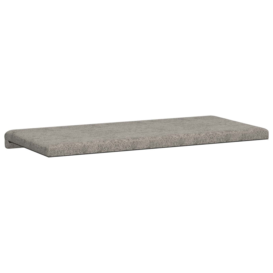 Bankkussen Faux Suède Stof Lichtgrijs Diepte 35 cm