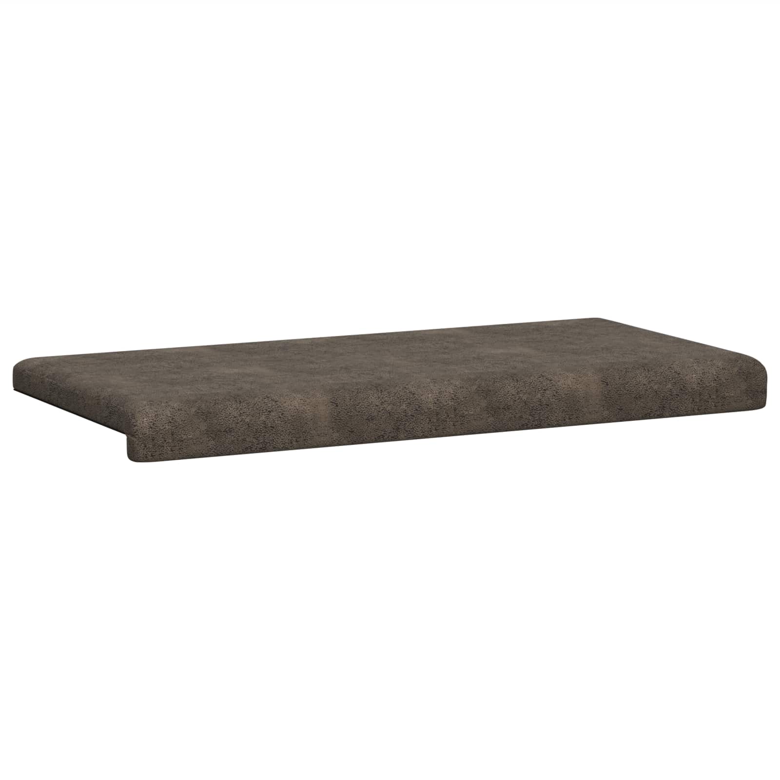 Bankkussen Faux Suède Stof Donkergrijs Diepte 35 cm