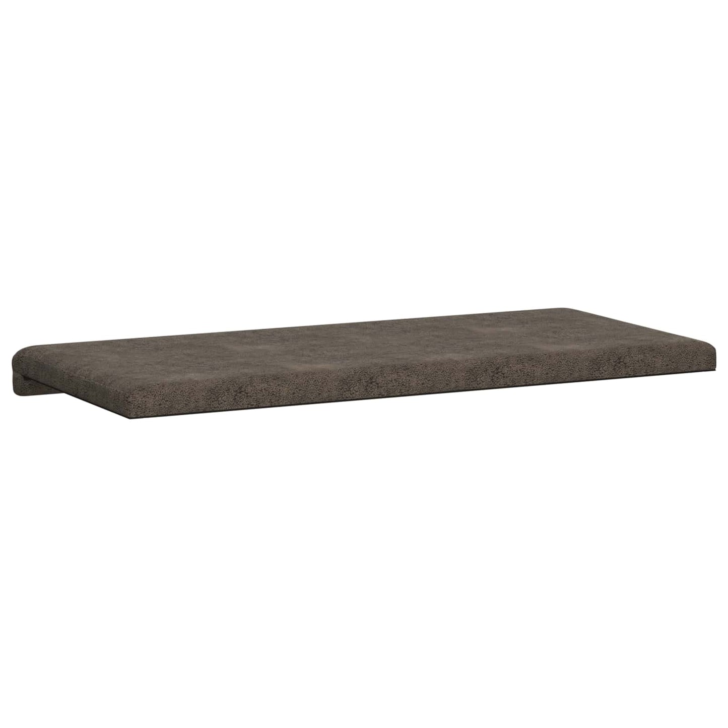 Bankkussen Faux Suède Stof Donkergrijs Diepte 35 cm