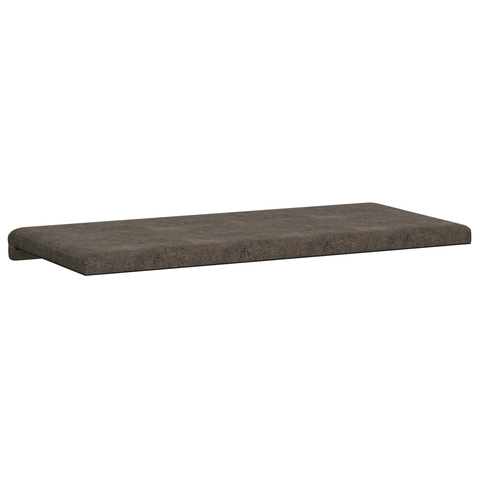 Bankkussen Faux Suède Stof Donkergrijs Diepte 35 cm