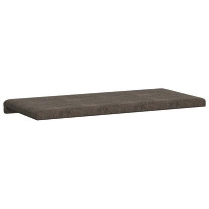 Bankkussen Faux Suède Stof Donkergrijs Diepte 35 cm