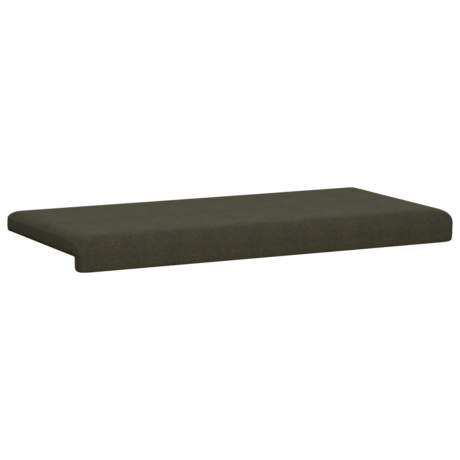 Bankkussen Faux Suède Stof Legergroen Diepte 35 cm