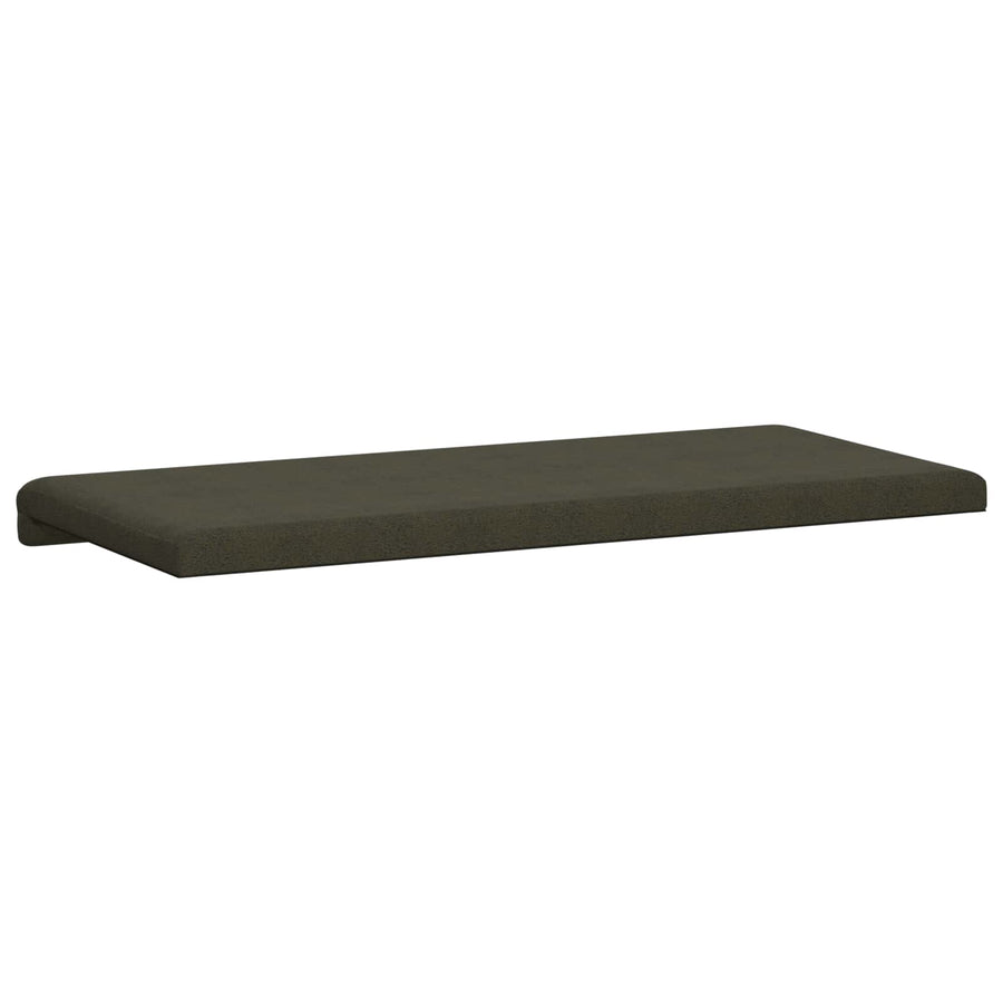 Bankkussen Faux Suède Stof Legergroen Diepte 35 cm