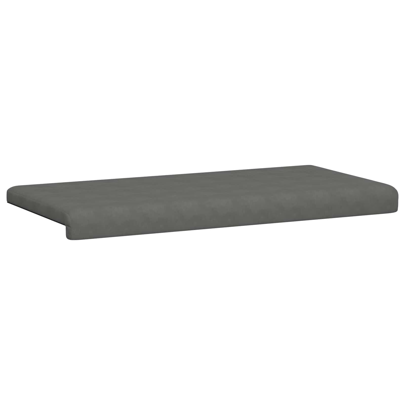 Bankkussen Microvezel Donkergrijs Diepte 35 cm