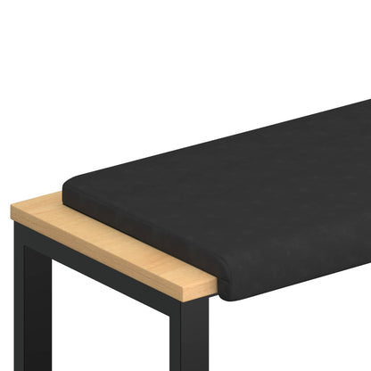 Bankkussen Microvezel Zwart Diepte 35 cm