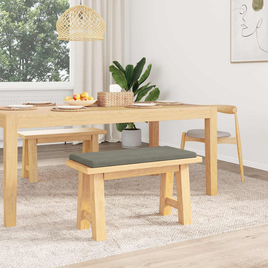 Bankkussen corduroy Lichtgrijs Diepte 35 cm